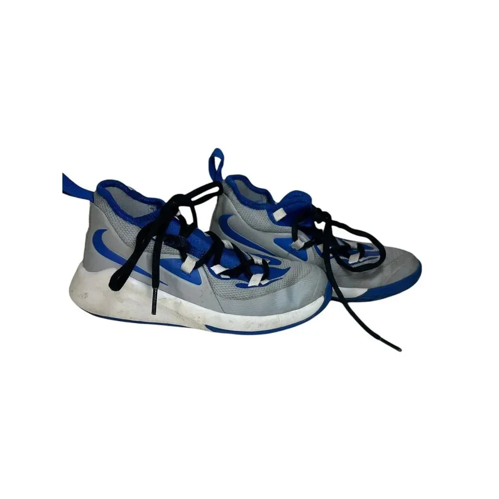 Nike Boys Future Court 2 BQ5628-004 Gray Blue Basketball Sneakers Size 1Y US